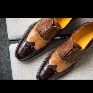 UNDANDY New Size 46EUR/12US/11UK Sz 12 Oxford Shoe Great Gatsby NEW NO BOX